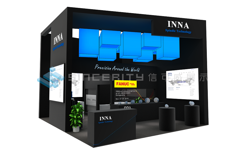 英納國際貿易(大連)有限公司展臺設計效果圖 英納國際貿易(大連)有限公司展臺設計效果圖