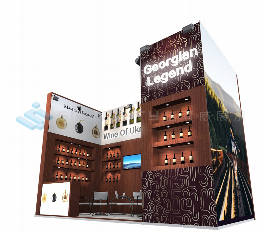 中國(廣州)國際名酒展展臺設計效果圖 中國(廣州)國際名酒展展臺設計效果圖
