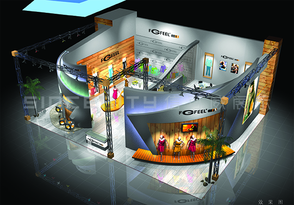 普普風展臺設計效果圖 普普風展臺設計效果圖