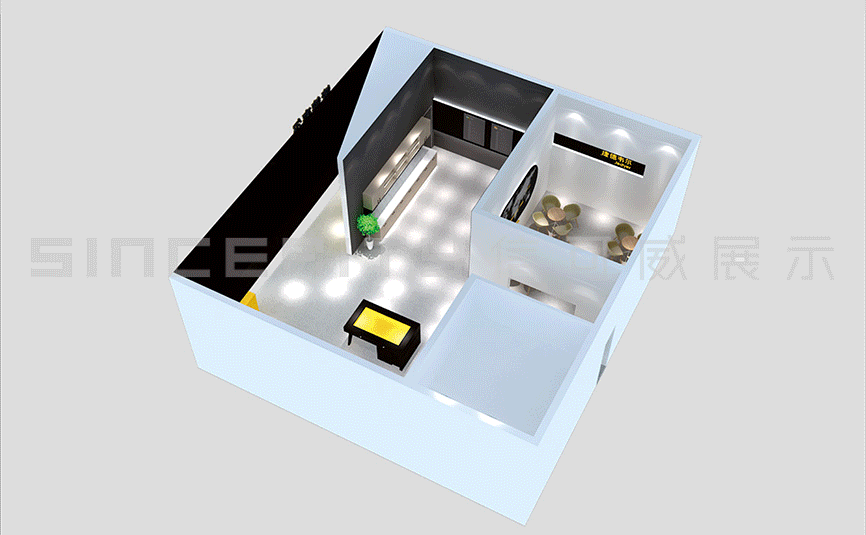 捷德維爾展臺設計效果圖 捷德維爾展臺設計效果圖