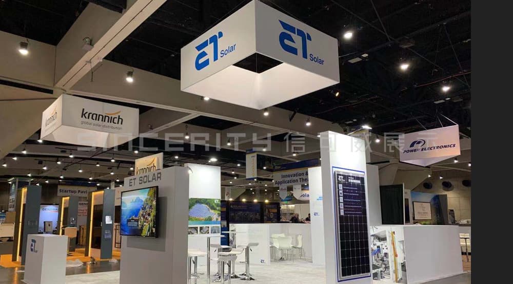 無錫博達美國電子展模塊化展臺設計現場圖 無錫博達美國電子展模塊化展臺設計現場圖