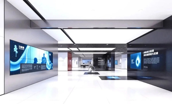 極簡科技風(fēng)展廳解碼未來企業(yè)的空間語言