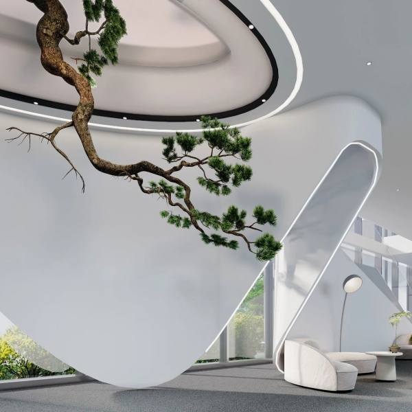 安得智聯(lián)辦公樓中庭展廳設計