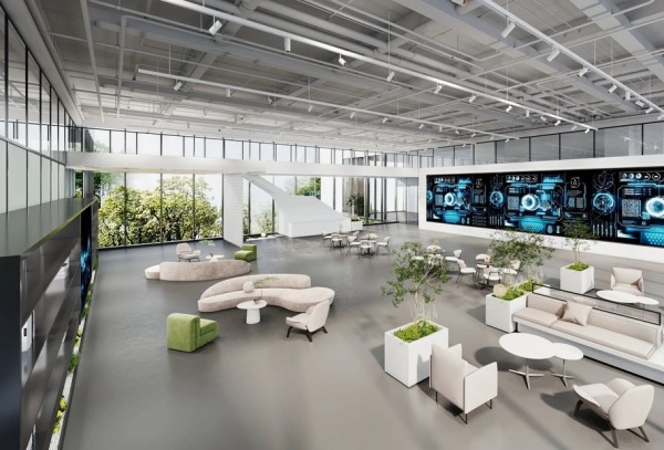 安得智聯(lián)辦公樓中庭展廳設計 安得智聯(lián)辦公樓中庭展廳設計