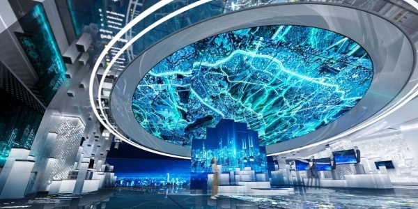 開放式·數(shù)字經(jīng)濟(jì)科技展館展廳設(shè)計分享