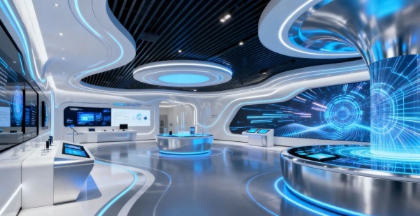 智能硬件企業展廳設計怎么做才能凸顯科技先鋒感？